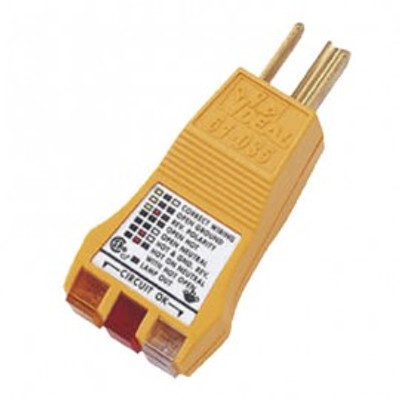 IDEAL Industries 61-035 E-Z Check Circuit and Receptacle Tester IDEAL Industries 61-035 E-Z Check Circuit and Receptacle Tester