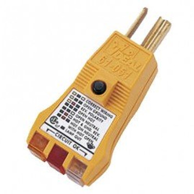 IDEAL Industries 61-051 E-Z Check Plus GFCI Circuit Receptacle Tester IDEAL Industries 61-051 E-Z Check Plus GFCI Circuit Receptacle Tester