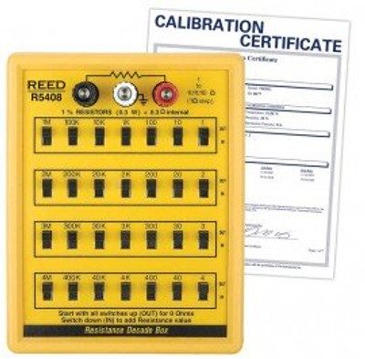 REED R5408-NIST Resistance Decade Box,   includes Traceable Calibration Certificate