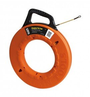 Klein Tools 56014 Fiberglass Fish Tape with spiral leader, 200'