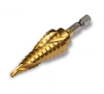 IDEAL Industries 36-703 Spiral Step Bit, #4, 1/4 to 7/8"