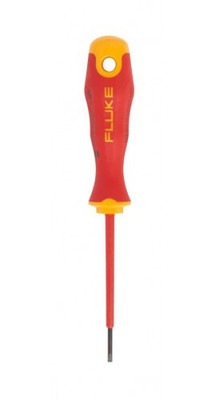 Fluke ISLS3 Insulated Slotted Screwdriver, 0.09 x 3", 1000 V Fluke ISLS3 Insulated Slotted Screwdriver, 0.09 x 3", 1000 V