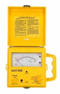 TPI SAIT200 Analog Insulation Resistance Tester with Large Scale, 250/500/1,000V TPI SAIT200 Analog Insulation Resistance Tester with Large Scale, 250/500/1,000V