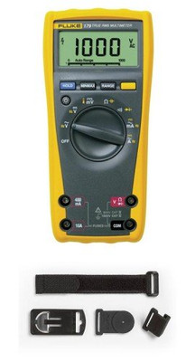 Fluke 179 True RMS Digital Multimeter with TPAK toolpak magnetic meter hanger kit