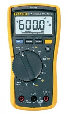 Fluke 117 CAL True-RMS Digital Multimeter for the electricians with calibration certificate traceable with data