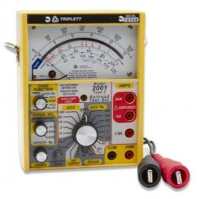 Triplett 2011-NIST Railroad Test Set with 100 and 250 Hz cab filters, includes Traceable Calibration Certificate Triplett 2011-NIST Railroad Test Set with 100 and 250 Hz cab filters, includes Traceable Calibration Certificate