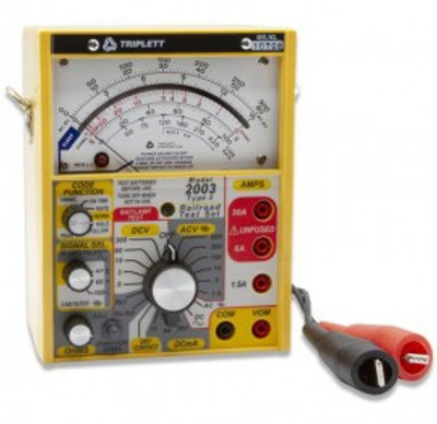 Triplett 2013-NIST Railroad Test Set with 60 and 100 Hz cab filters, includes Traceable Calibration Certificate Triplett 2013-NIST Railroad Test Set with 60 and 100 Hz cab filters, includes Traceable Calibration Certificate