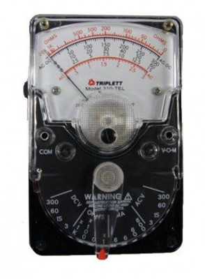Triplett 310 Series Hand-Sized Analog Voltmeter with 16 ranges, up to 300 V, includes Traceable Calibration Certificate Triplett 310 Series Hand-Sized Analog Voltmeter with 16 ranges, up to 300 V, includes Traceable Calibration Certificate