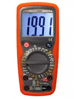 Triplett 9007-A Digital Multimeter, 600 VAC/VDC, 10 A Triplett 9007-A Digital Multimeter, 600 VAC/VDC, 10 A