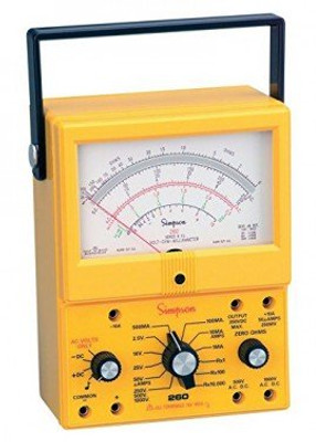 Simpson 260-8Xi Analog Industrial VOM Meter, Yellow Simpson 260-8Xi Analog Industrial VOM Meter, Yellow