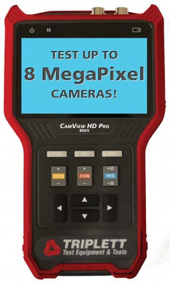 Triplett CamView HD Pro High-Definition Analog Security Camera Tester, Analog/AHD 2.0/HD-TVI 3.0/HD-CVI 3.0