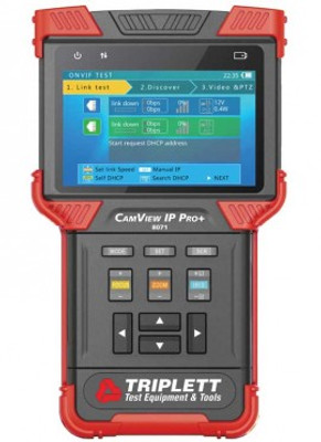 Triplett CamView IP Pro+ Camera Tester, SD/AHD/HD-TVI 2.0/IP/H.264 Triplett CamView IP Pro+ Camera Tester, SD/AHD/HD-TVI 2.0/IP/H.264