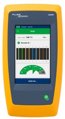 Fluke Networks LIQ-100 Cable and Network Tester, 10 GB, 1000'