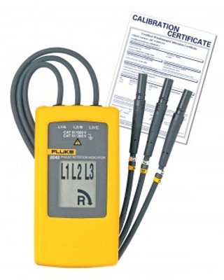 Fluke 9040-NIST Phase Rotation Indicator includes Traceable Calibration Certificate Fluke 9040-NIST Phase Rotation Indicator includes Traceable Calibration Certificate
