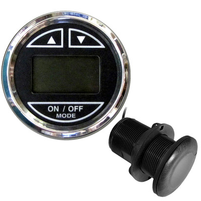 Faria Chesapeake Black 2" Depth Sounder w/Thru-Hull Transducer Faria Chesapeake Black 2" Depth Sounder w/Thru-Hull Transducer