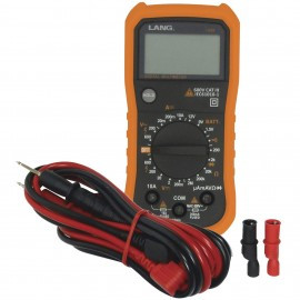 Lang Tools 13809 Digital Multimeter, 600 V, CAT III, manual ranging