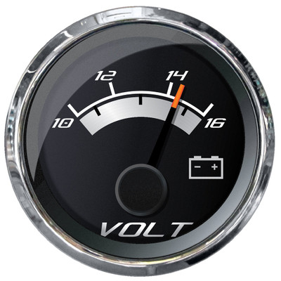 Faria Platinum 2" Voltmeter (10-16 VDC) Faria Platinum 2" Voltmeter (10-16 VDC)