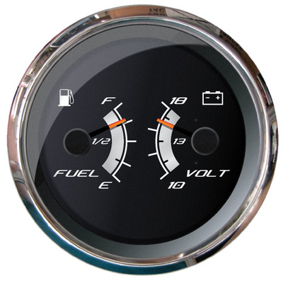 Faria Platinum 4" Multi-Function - Fuel Level & Voltmeter Faria Platinum 4" Multi-Function - Fuel Level & Voltmeter