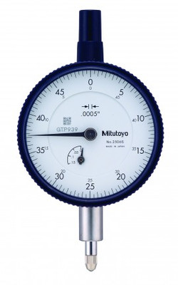 Mitutoyo 2506S Series 2 Standard Dial Indicator With Lug, 0.125", Sae