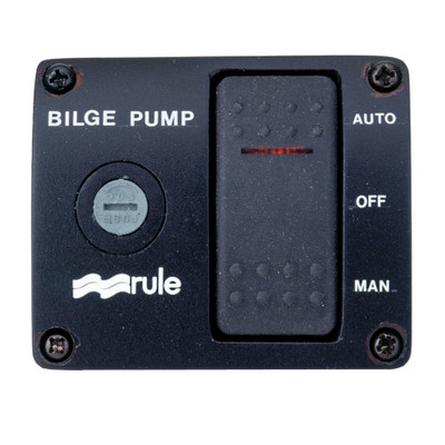 Rule Deluxe 3-Way Lighted Rocker Panel Switch Rule Deluxe 3-Way Lighted Rocker Panel Switch