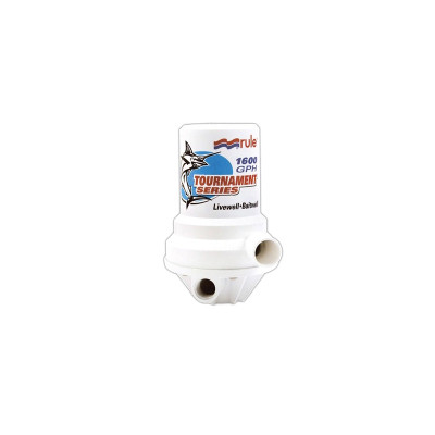 Rule Tournament Series 1600 GPH Livewell Pump Dual Port Rule Tournament Series 1600 GPH Livewell Pump Dual Port