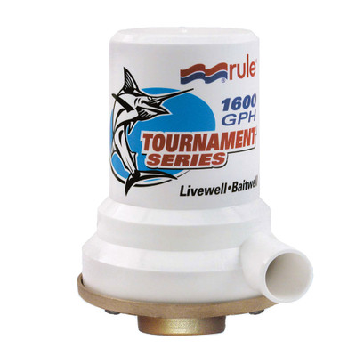 Rule Tournament Series Bronze Base 1600 GPH Livewell Pump Rule Tournament Series Bronze Base 1600 GPH Livewell Pump