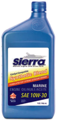 Sierra 18-9421CAT-2 9421CAT2 4-Stroke Synthetic Blend Catalyst Outboard Engine Oil, 10W30, Qt. Sierra 18-9421CAT-2 9421CAT2 4-Stroke Synthetic Blend Catalyst Outboard Engine Oil, 10W30, Qt.