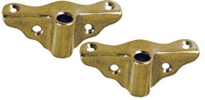 Perko 0833DP0PLB Rowlock Socket Bronze Edge Mount, Pr.