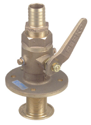 Perko 0835006PLB 1"Bronze Seacock w/Straight Tail Piece Perko 0835006PLB 1"Bronze Seacock w/Straight Tail Piece