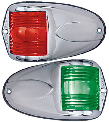 Perko 1264DP0CHR 12V Vert Mount Sidelight Pr