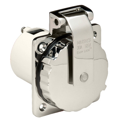 Marinco 303SSEL-B 30A Power Inlet - Stainless Steel - 125V Marinco 303SSEL-B 30A Power Inlet - Stainless Steel - 125V