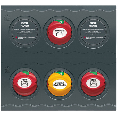 BEP Battery Management Contour Connect Panel f/Twin Engines w/VSR's BEP Battery Management Contour Connect Panel f/Twin Engines w/VSR's