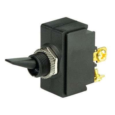 BEP SPST Nylon Toggle Switch - 12V - #6-32 Terminal - ON/OFF BEP SPST Nylon Toggle Switch - 12V - #6-32 Terminal - ON/OFF