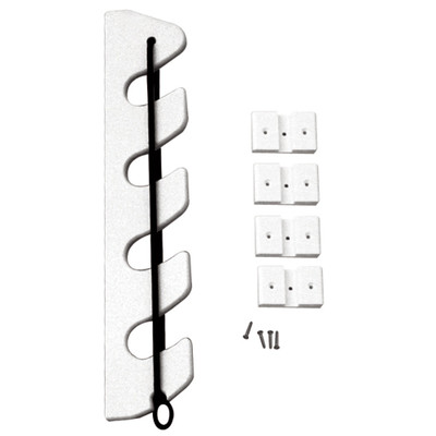 TACO 4-Rod Poly Bungee Rod Holder Rack - White TACO 4-Rod Poly Bungee Rod Holder Rack - White