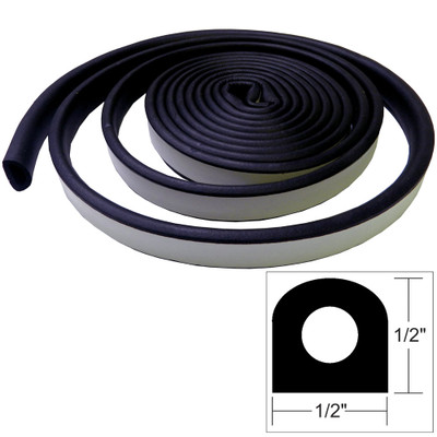 TACO Weather Seal - 10'L x ½"W x ½"H - Black TACO Weather Seal - 10'L x ½"W x ½"H - Black
