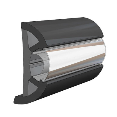 TACO Large SuproFlex Rub Rail 2.5" x 1" - Black TACO Large SuproFlex Rub Rail 2.5" x 1" - Black