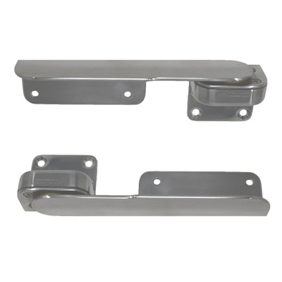 TACO Command Ratchet Hinges 9-3/8" Polished 316 Stainless Steel - Pair TACO Command Ratchet Hinges 9-3/8" Polished 316 Stainless Steel - Pair