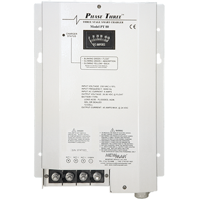 Newmar PT80 12v 80AMP Charger 115/230V Input