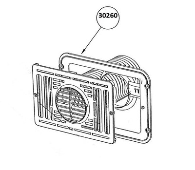 Dometic 30260 Furnace Cabinet Front Panel