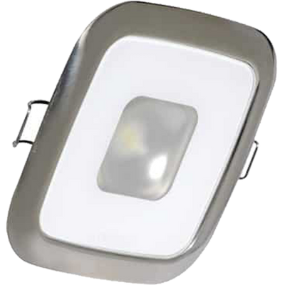 Lumitec Square Mirage Down Light - Spectrum RGBW Dimming - Polished Bezel