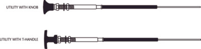Seastar CC34305 SeaStar Solutions 33LU Control Cablew/Knob/T-handle Seastar CC34305 SeaStar Solutions 33LU Control Cablew/Knob/T-handle