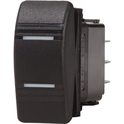 Blue Sea Contura Switch DPDT Black - ON-ON Blue Sea Contura Switch DPDT Black - ON-ON