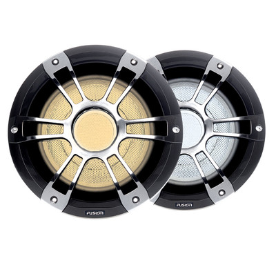 FUSION SG-SL102SPC Signature Series 3 - 10" Subwoofer - Silver/Chrome Sports Grille