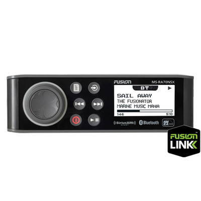 FUSION MS-RA70NSX Stereo w/BT/AM/FM/SiriusXM - 2 Zone FUSION MS-RA70NSX Stereo w/BT/AM/FM/SiriusXM - 2 Zone