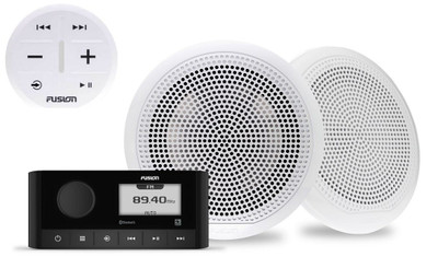 Fusion MS-RA60KCW Bundle MS-RA60 Stereo with ARX70W Pair EL Classic 6.5 Speakers