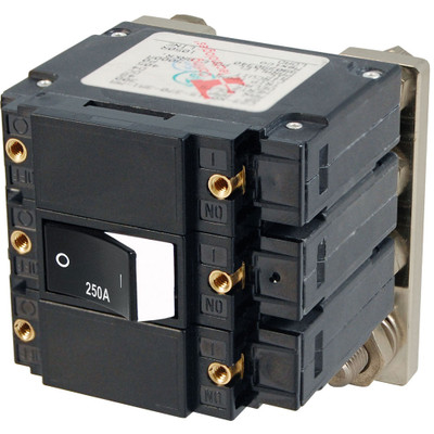 Blue Sea 7477 C - Series Flat Circuit Breaker, Single and Double Pole - 250 Amp Blue Sea 7477 C - Series Flat Circuit Breaker, Single and Double Pole - 250 Amp