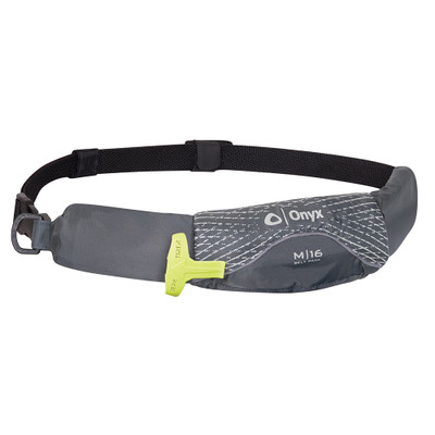 Onyx M-16 Manual Inflatable Belt Pack (PFD) - Grey Onyx M-16 Manual Inflatable Belt Pack (PFD) - Grey