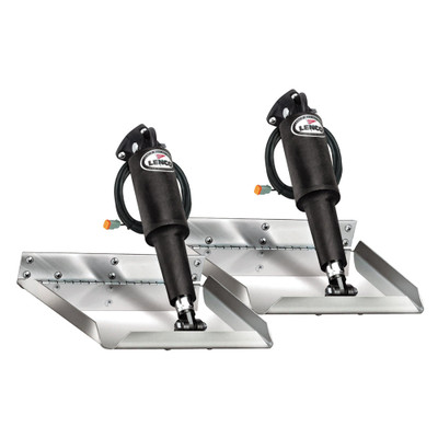 Lenco 12" x 9" Electro-Polished Edge Mount Trim Tab Kit Lenco 12" x 9" Electro-Polished Edge Mount Trim Tab Kit