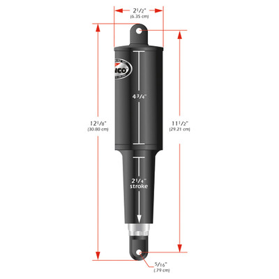 Lenco 101 Standard Actuator - 24V - 2-1/4" Stroke Lenco 101 Standard Actuator - 24V - 2-1/4" Stroke