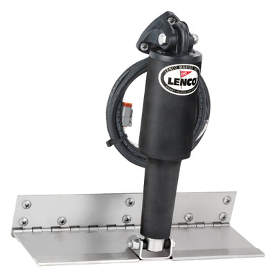 Lenco 4" x 12" Limited Space Trim Tab Kit w/o Switch Kit 12V - Standard Finish - Short Actuator Lenco 4" x 12" Limited Space Trim Tab Kit w/o Switch Kit 12V - Standard Finish - Short Actuator